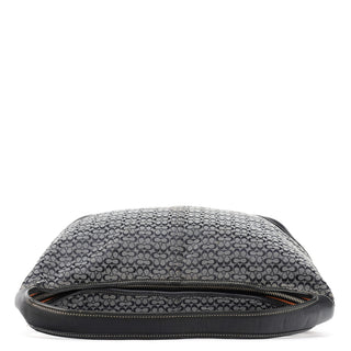 Coach 6618 Grey Black Signature Hobo Shoulder Bag