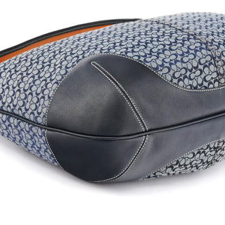 Coach 6618 Grey Black Signature Hobo Shoulder Bag