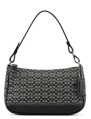 Coach 6622 Grey Signature C Demi Shoulder Bag