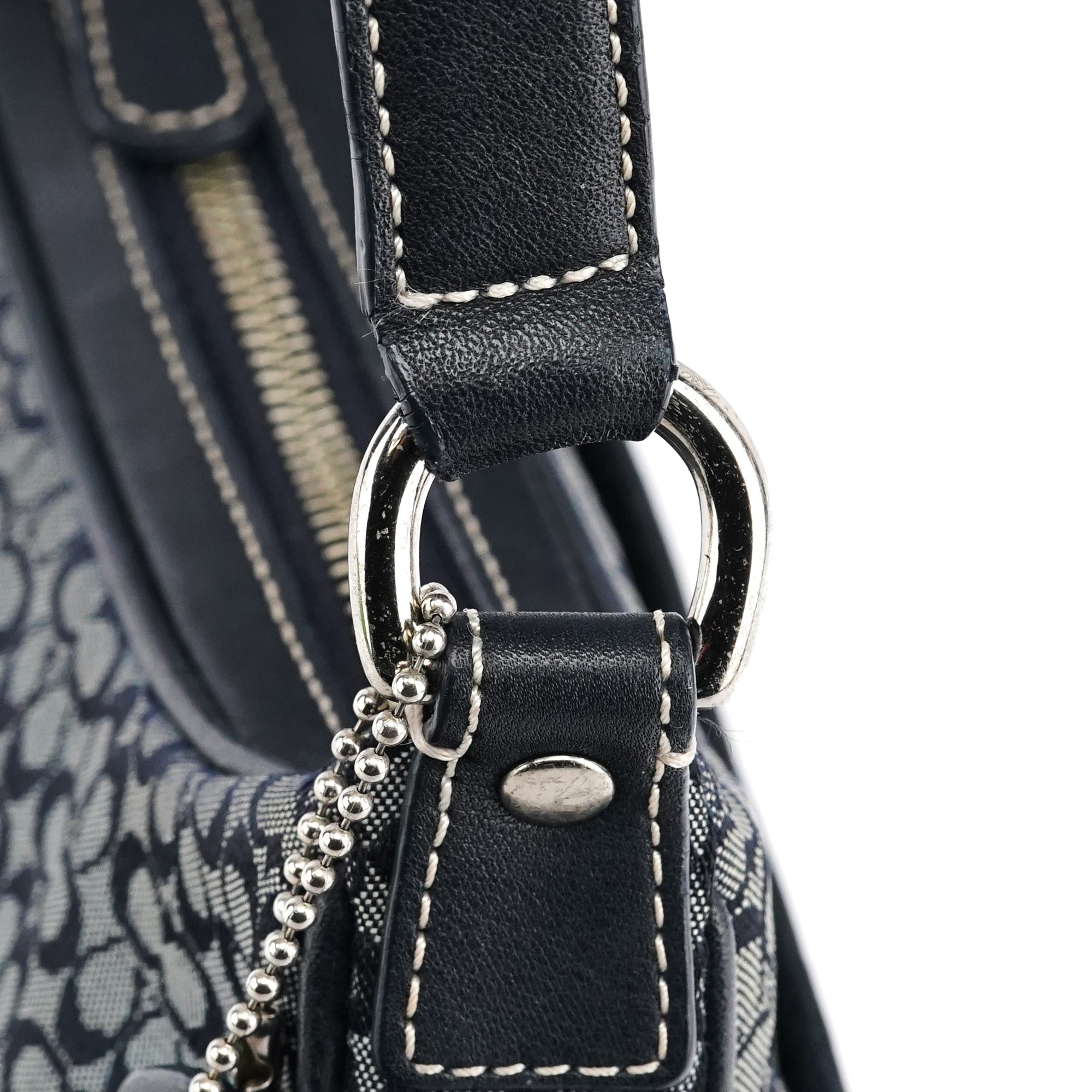 Coach 6623 Grey Signature Canvas Shoulder Bag