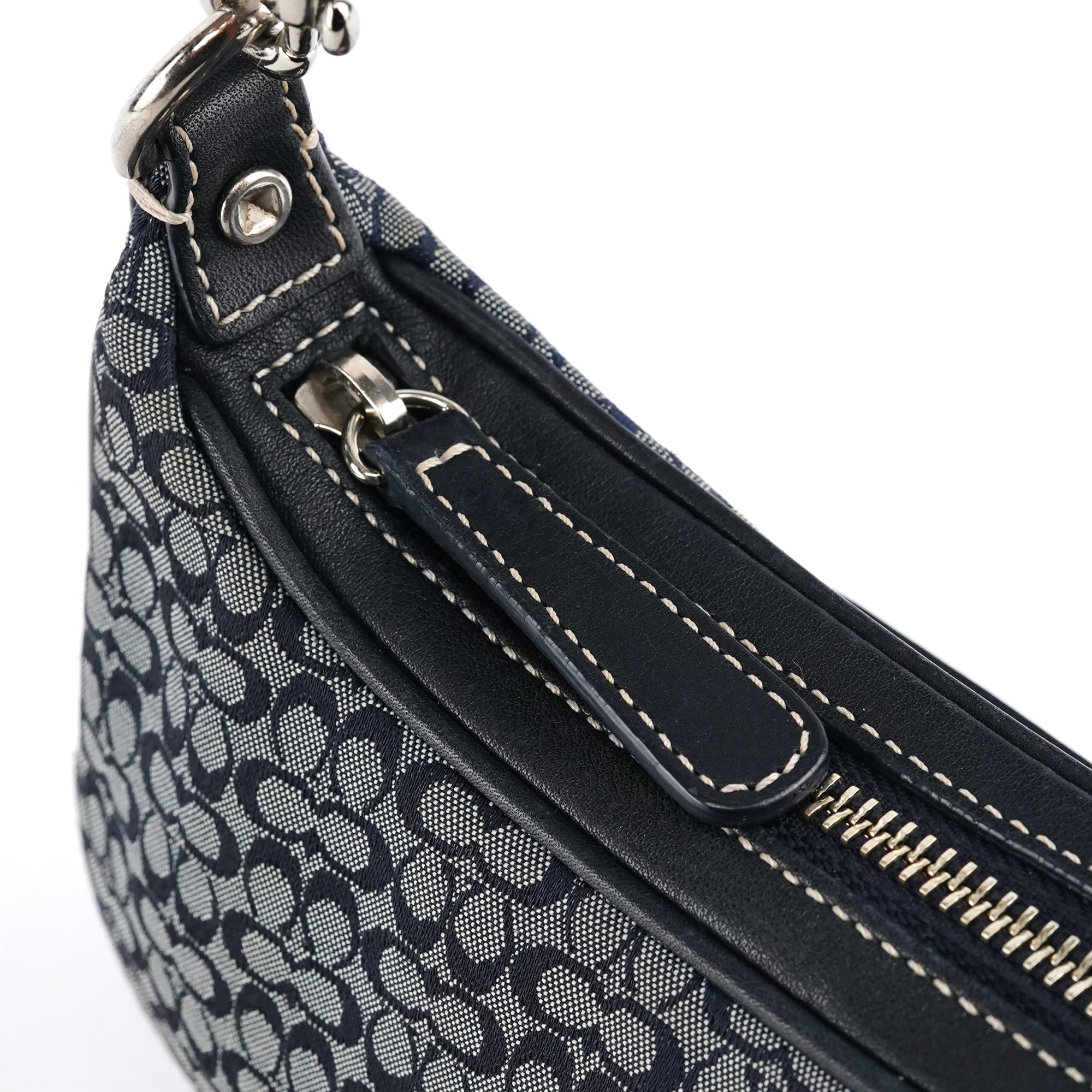 Coach 6623 Grey Signature Canvas Shoulder Bag