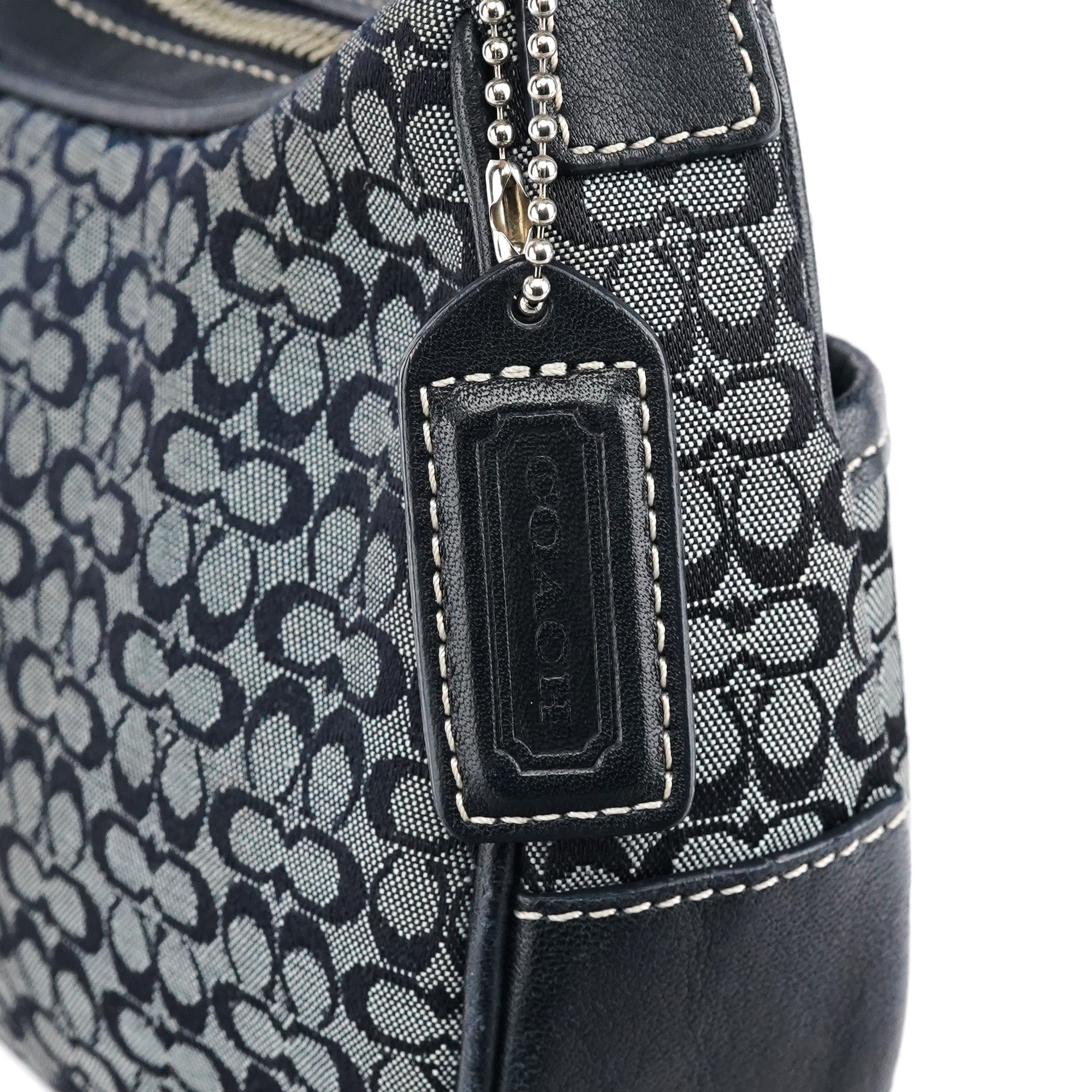 Coach 6623 Grey Signature Canvas Shoulder Bag
