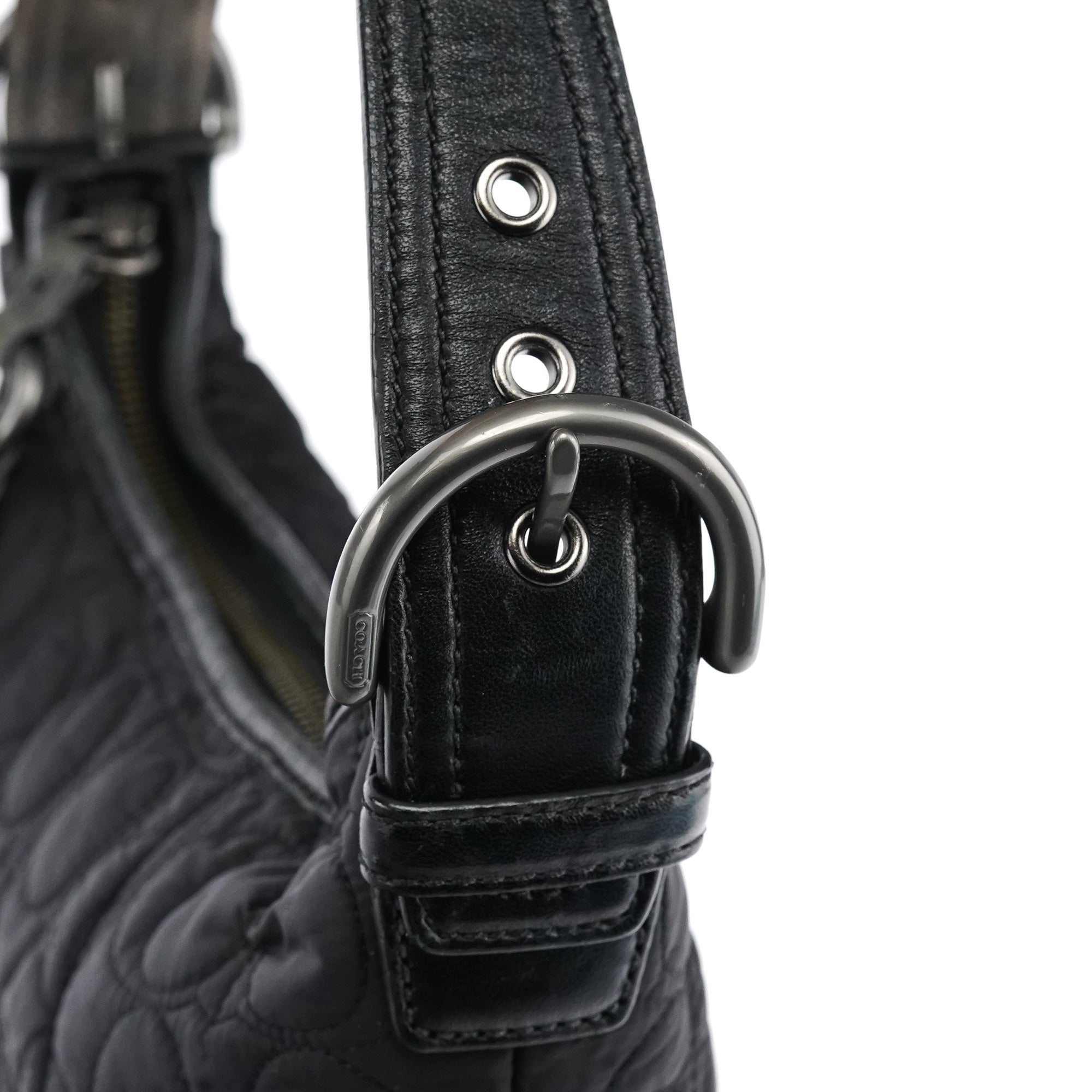 Coach 6791 Black Quilted Nylon Soho Shoulder Bag