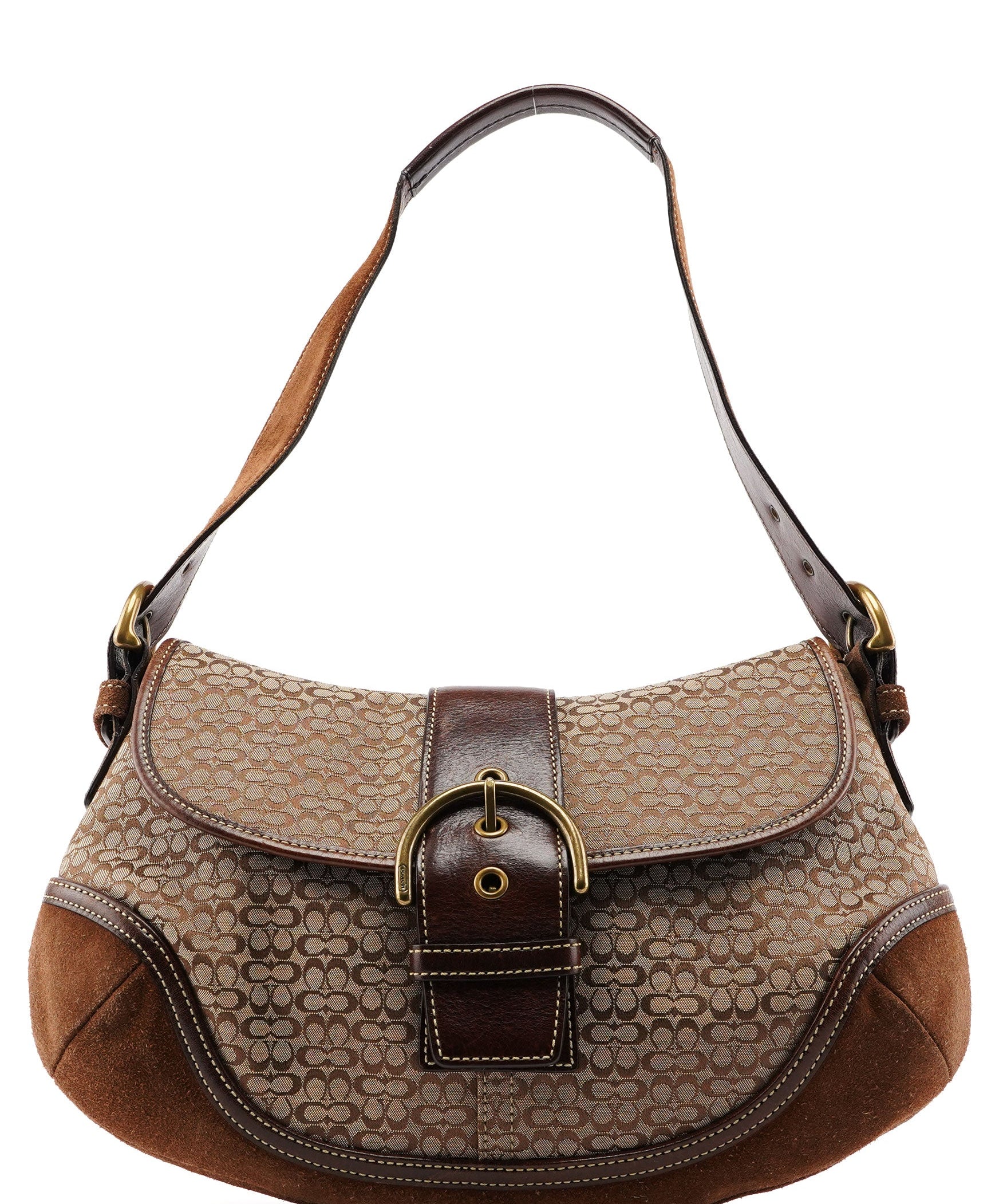 Coach 6808 Beige Signature C Soho Shoulder Bag