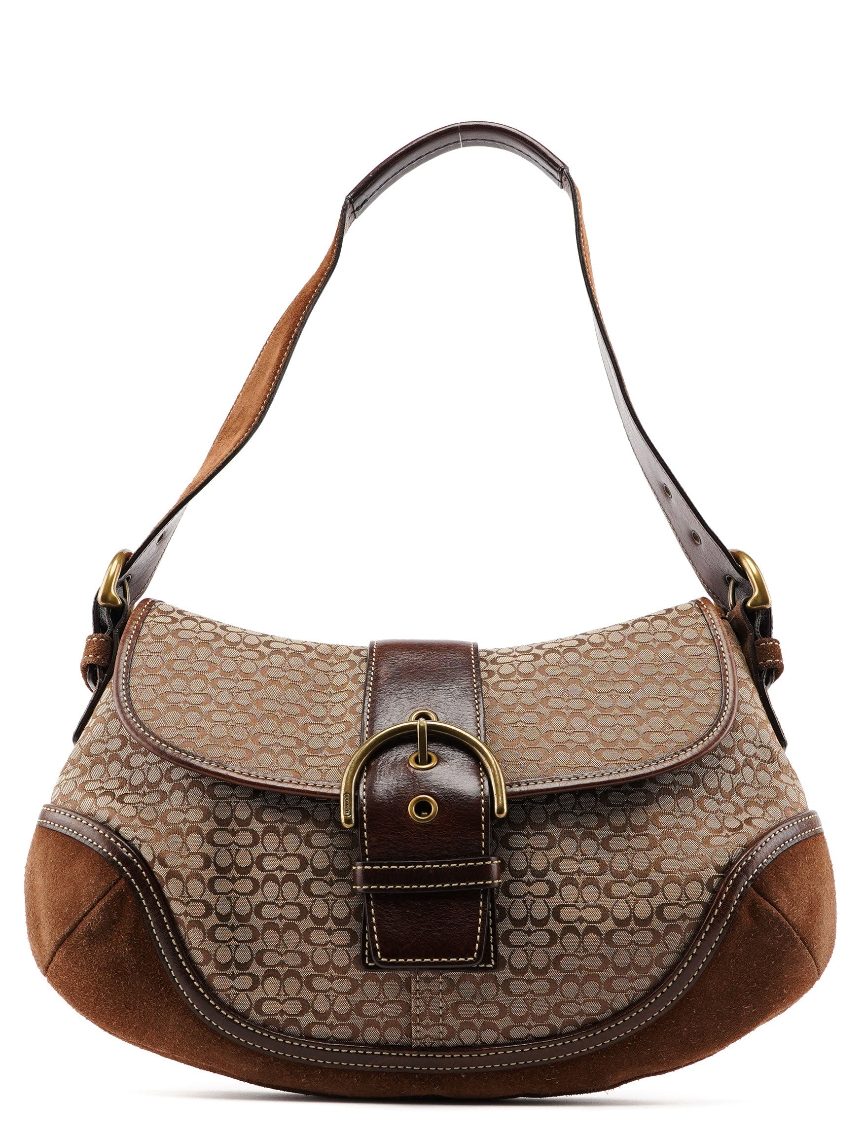Coach 6808 Beige Signature C Soho Shoulder Bag
