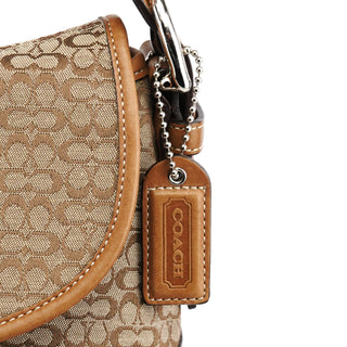Coach 6808 Beige Signature Soho Shoulder Bag