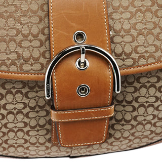 Coach 6808 Beige Signature Soho Shoulder Bag
