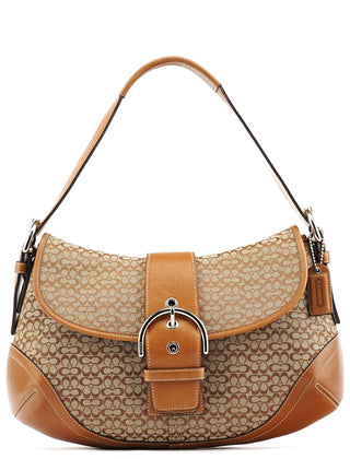 Coach 6808 Beige Signature Soho Shoulder Bag