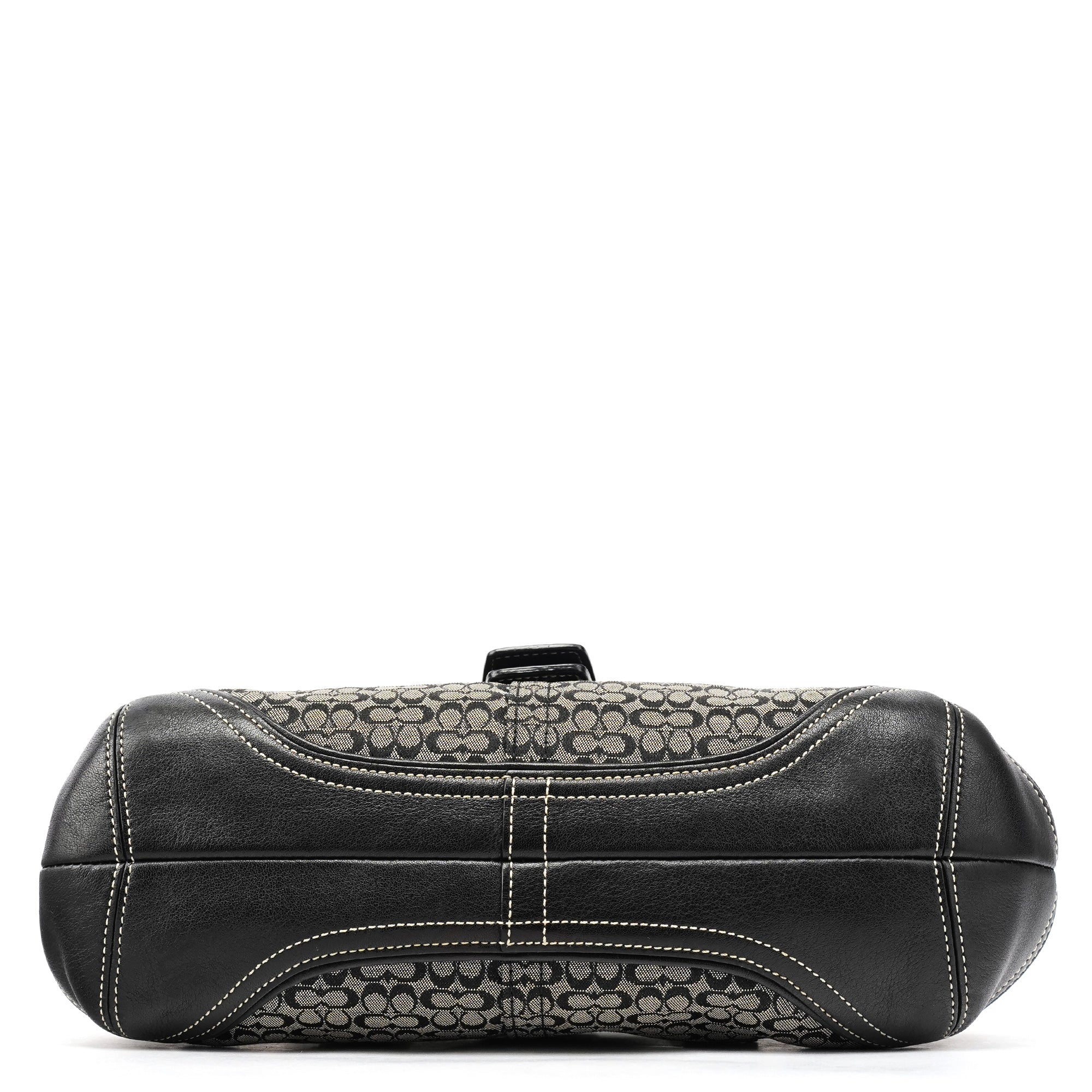 Coach 6819 Grey Black Signature Soho Boston Bag