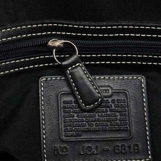 Coach 6819 Grey Black Signature Soho Boston Bag