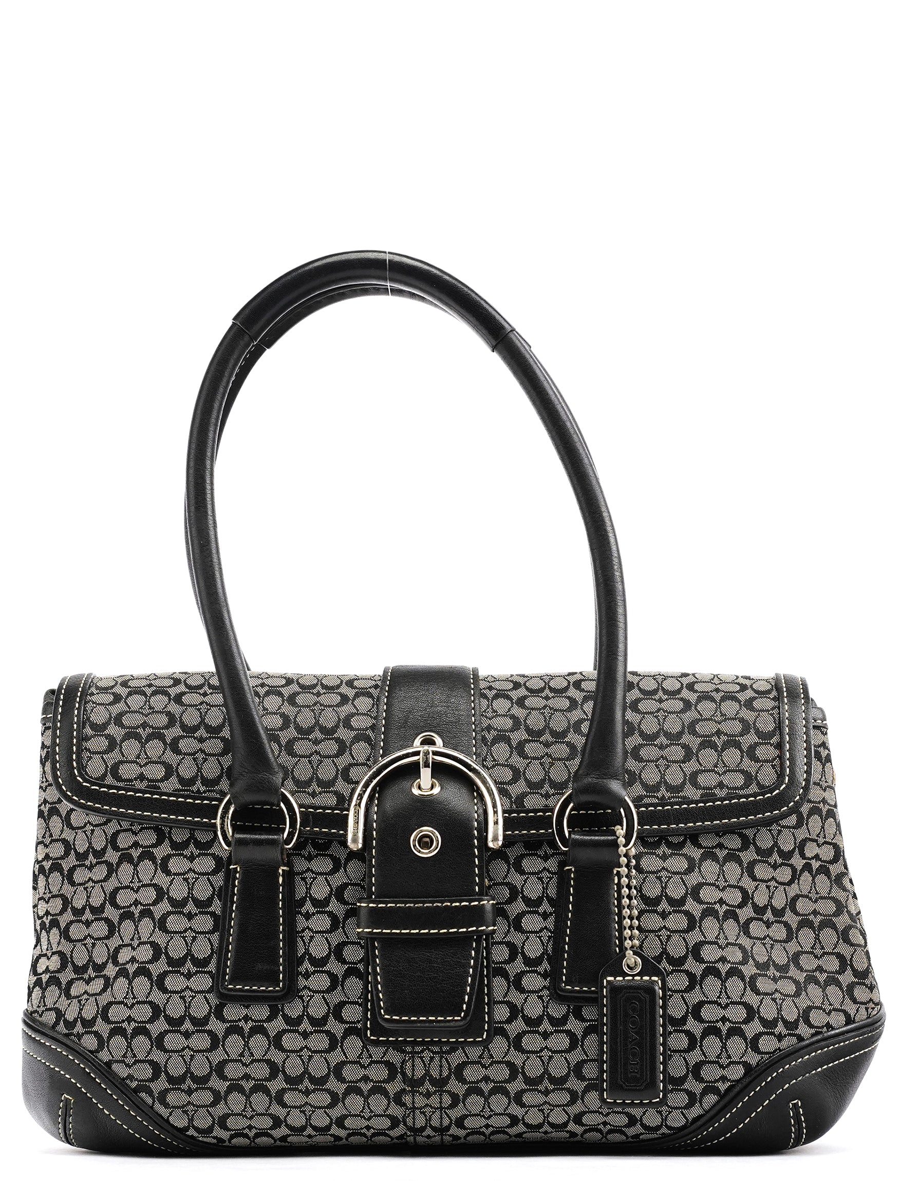 Coach 6819 Grey Black Signature Soho Boston Bag – Rediscover Vintage