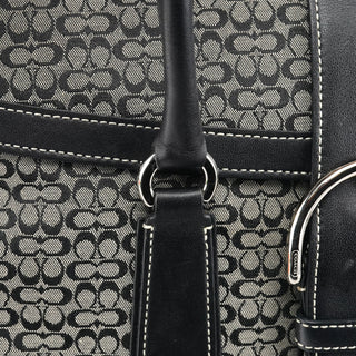 Coach 6821 Beige Black Signature Soho Tote Bag