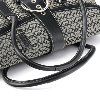 Coach 6821 Beige Black Signature Soho Tote Bag