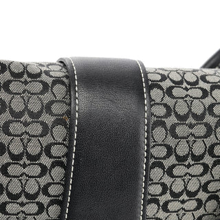 Coach 6821 Beige Black Signature Soho Tote Bag