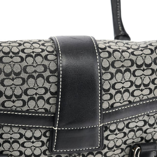 Coach 6821 Beige Black Signature Soho Tote Bag