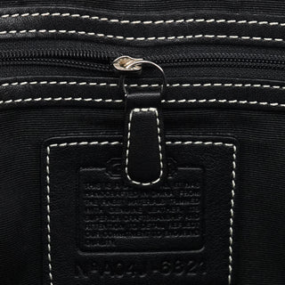 Coach 6821 Beige Black Signature Soho Tote Bag