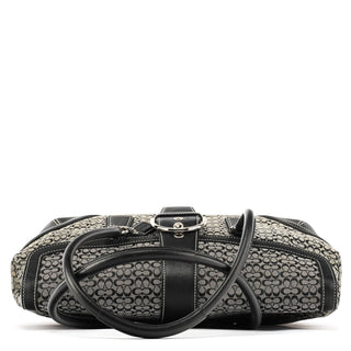 Coach 6821 Beige Black Signature Soho Tote Bag