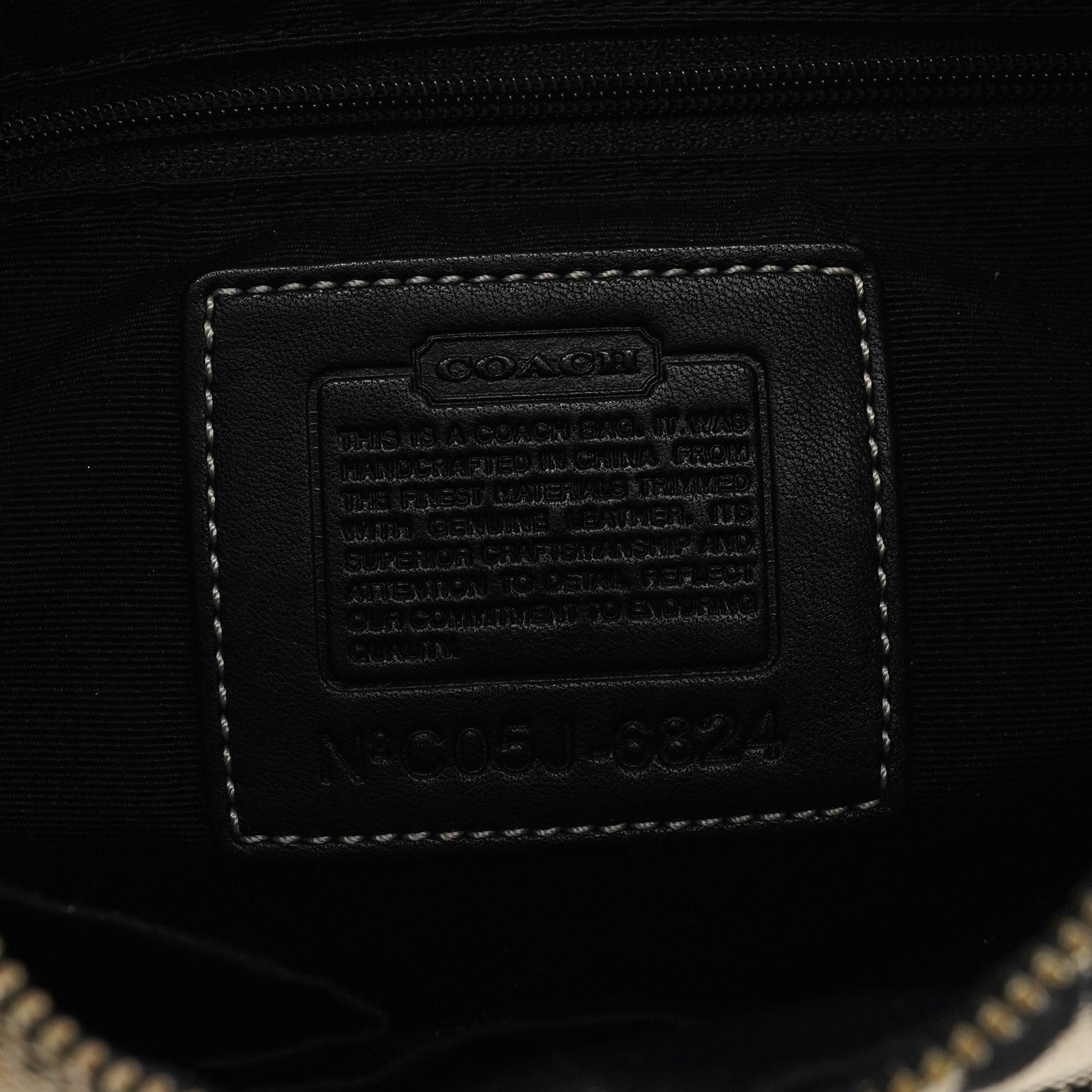 Coach 6824 Soho Schultertasche aus grauem Signature Canvas