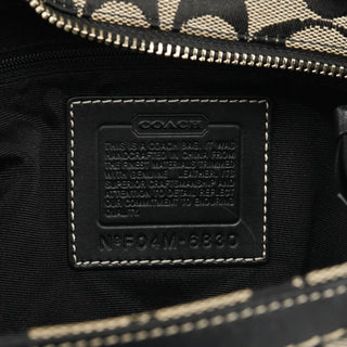 Coach 6830 Grey Black Signature Canvas Tote Bag