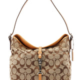 Coach 6845 Beige Signature C Hobo Shoulder Bag