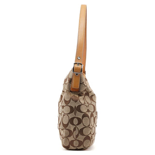 Coach 6845 Beige Signature C Hobo Shoulder Bag