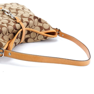 Coach 6845 Beige Signature C Hobo Shoulder Bag