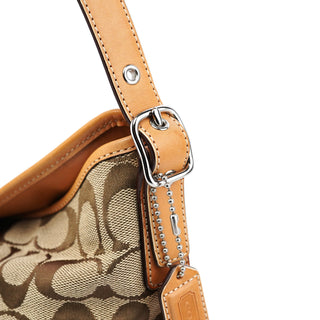 Coach 6845 Beige Signature C Hobo Shoulder Bag