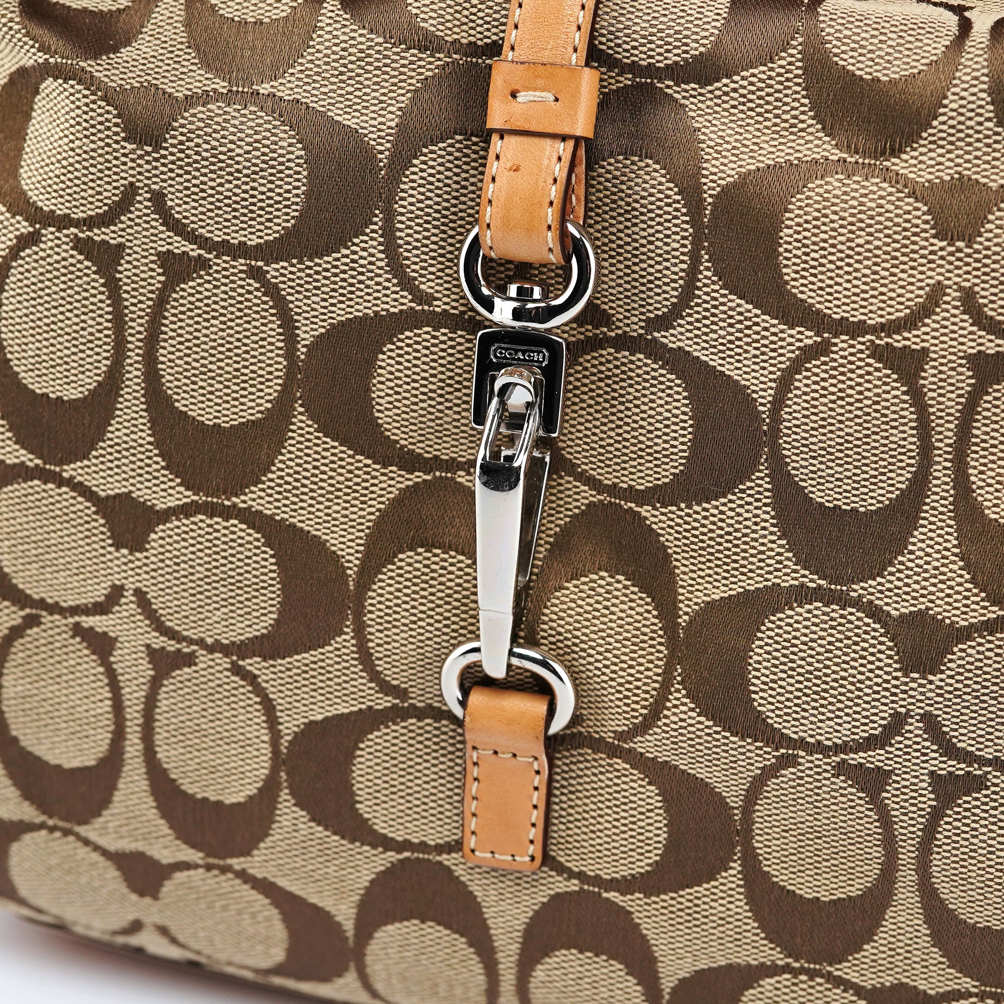 backpack camel coach Coach 6845 Beige Signature C Clasp Hobo Shoulder Bag – Rediscover Vintage