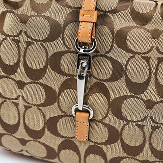 Coach 6845 Beige Signature C Hobo Shoulder Bag