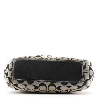 Coach 6845 Black Grey Signature Soho Shoulder Bag