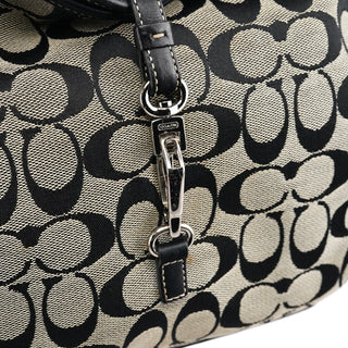 Coach 6845 Black Grey Signature Soho Shoulder Bag