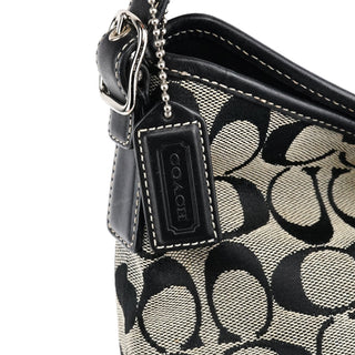 Coach 6845 Black Grey Signature Soho Shoulder Bag