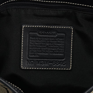 Coach 6845 Black Grey Signature Soho Shoulder Bag