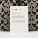 Coach 6845 Grey Black Signature Hobo Shoulder Bag