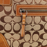 Coach 6876 Soho håndtaske i beige Signature canvas