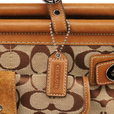 Coach 6876 Soho håndtaske i beige Signature canvas