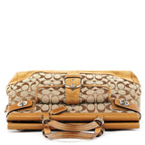 Coach 6876 Soho håndtaske i beige Signature canvas
