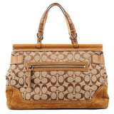 Coach 6876 Soho håndtaske i beige Signature canvas