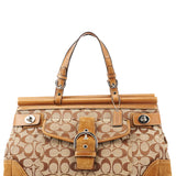 Coach 6876 Soho håndtaske i beige Signature canvas