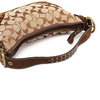 Coach 7057 Beige Brown Signature Soho Shoulder Bag