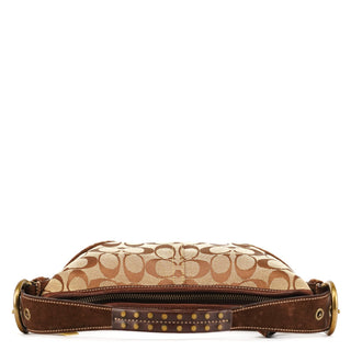 Coach 7057 Beige Brown Signature Soho Shoulder Bag