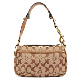 Coach 7061 Beige Brown Signature Soho Shoulder Bag