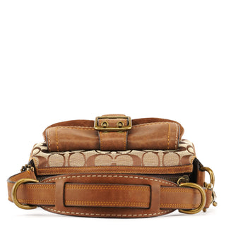 Coach 7061 Beige Brown Signature Soho Shoulder Bag