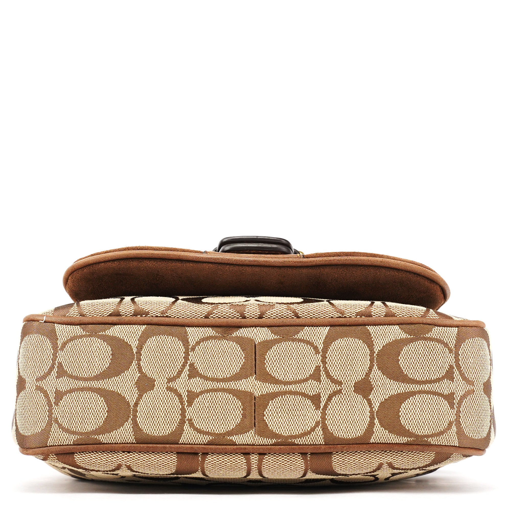 Coach 7061 Sac porté épaule Soho en toile Signature beige et marron