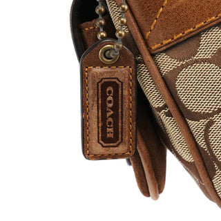 Coach 7061 Beige Brown Signature Soho Shoulder Bag