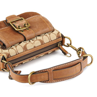Coach 7061 Beige Brown Signature Soho Shoulder Bag
