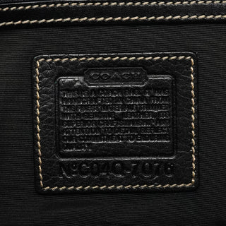 Coach 7076 Grey Black Signature Soho Top Handle Bag