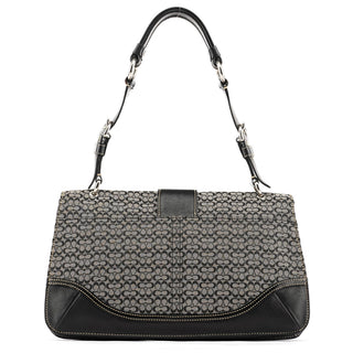 Coach 7076 Grey Black Signature Soho Top Handle Bag