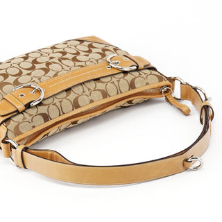 Coach 7077 Beige Signature Soho Shoulder Bag