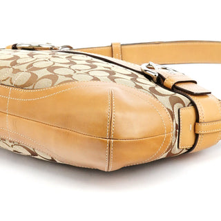 Coach 7077 Beige Signature Soho Shoulder Bag